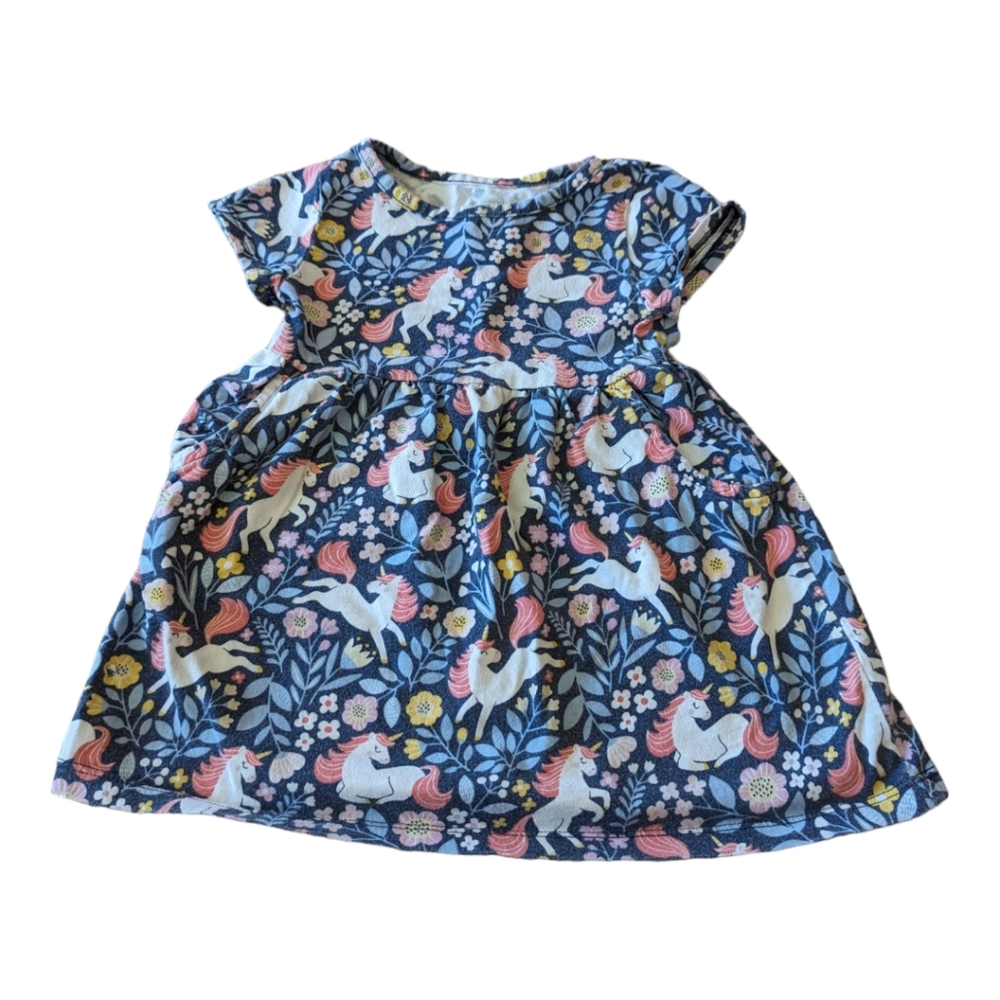 ☀️5/$15 Summer Sale☀️Wonder Nation Unicorn Short-Sleeve Dress